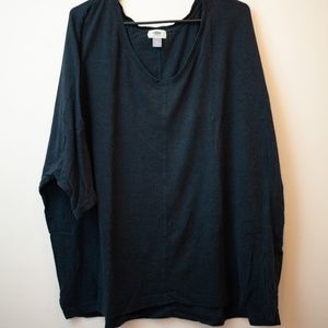 Old navy 3xl deep navy 3/4 sleeve t shirt